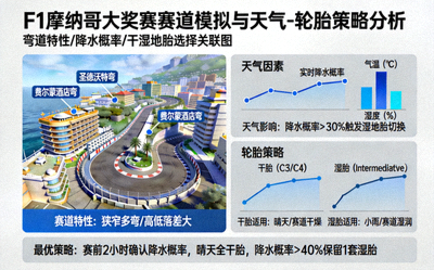 F1摩纳哥大奖赛赛道模拟与天气因素对轮胎策略的影响